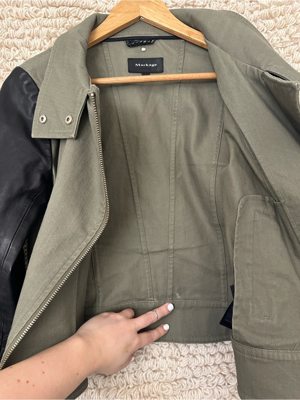 Mackage Andra Leather Detail Moto Jacket - Picture 9 of 11